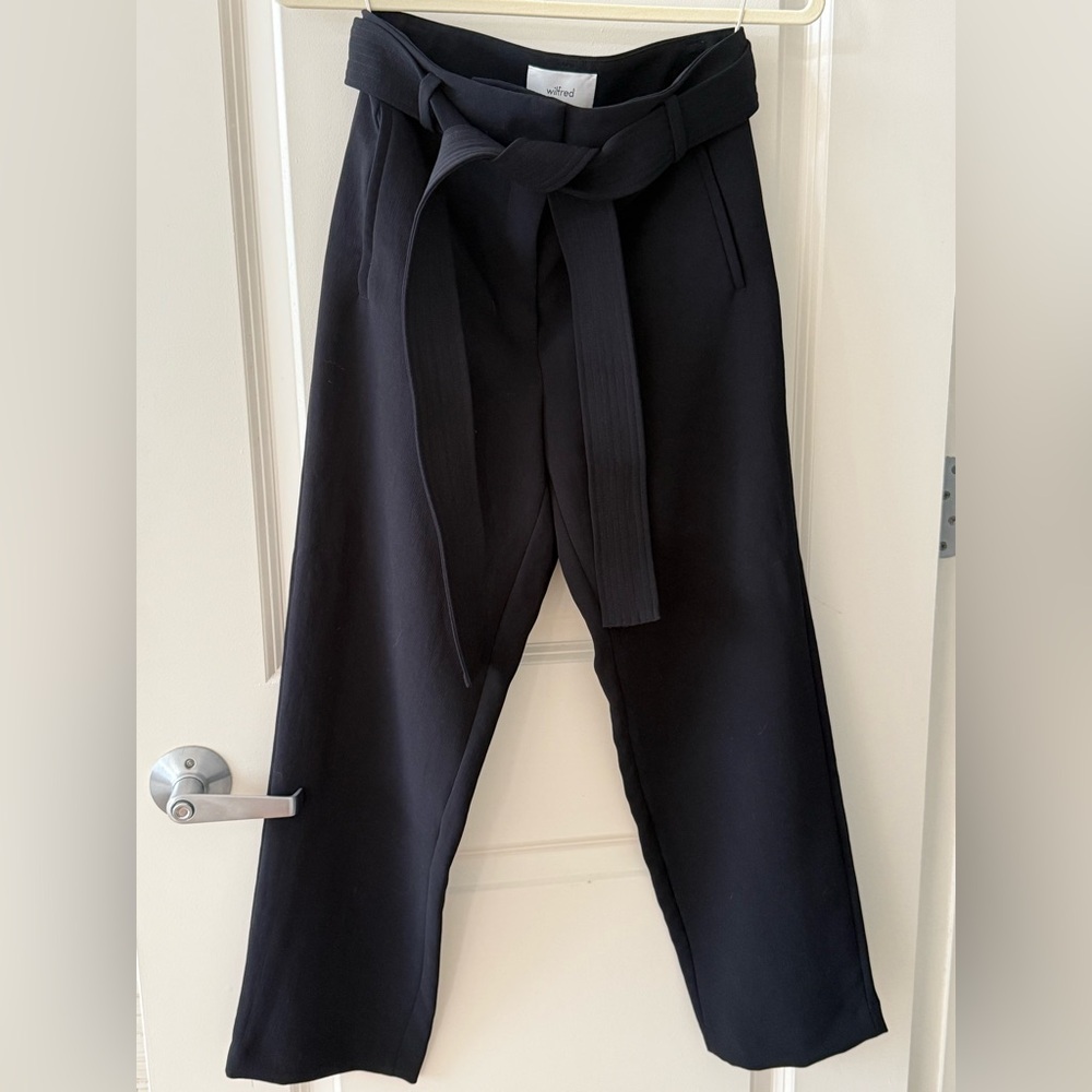 Aritzia Wilfred Tie-Front Pants